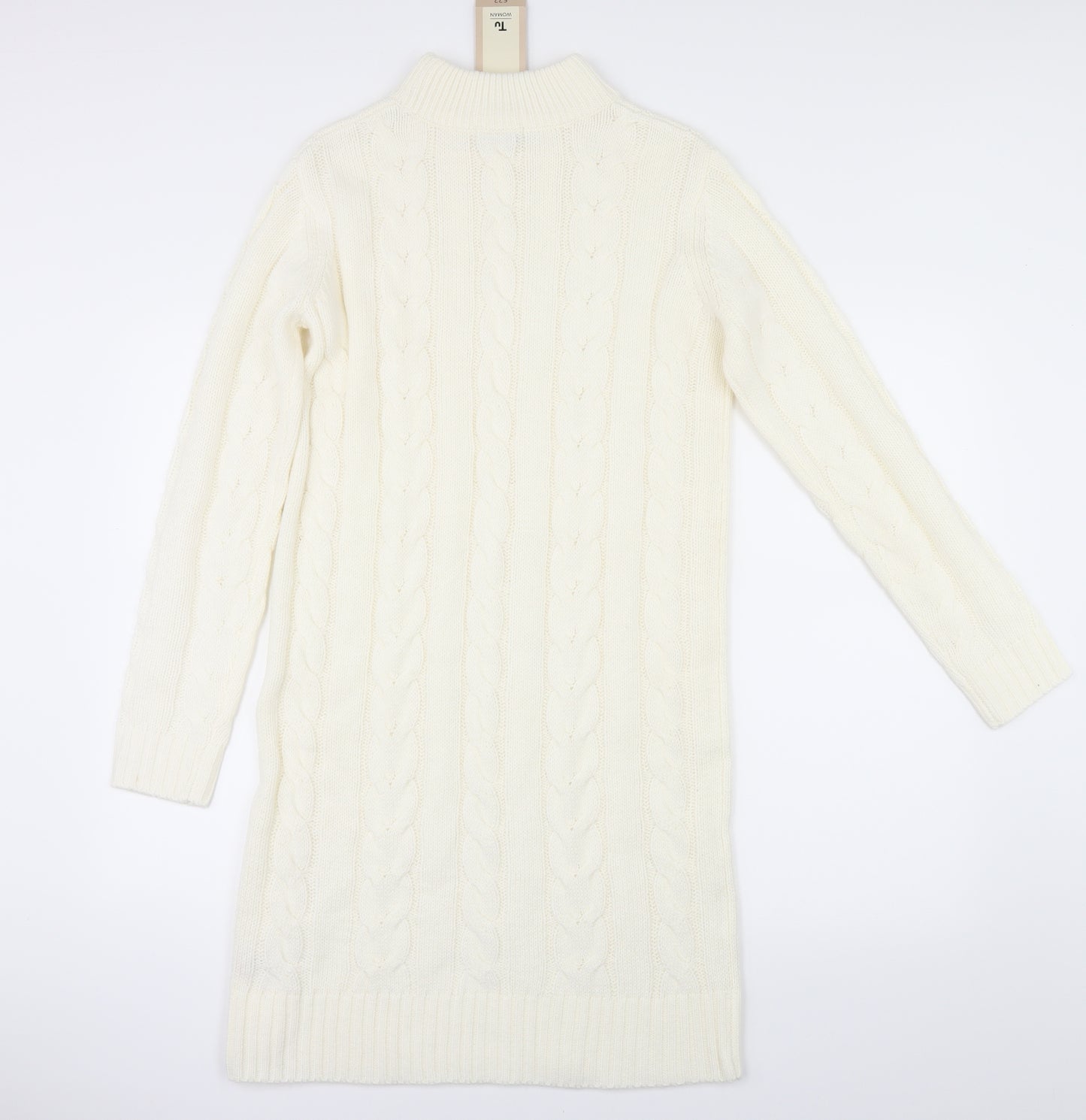 TU Womens Ivory   Jumper Dress  Size 10