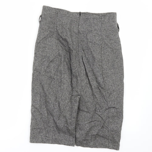 United Colors of Benetton Womens Grey   Straight & Pencil Skirt Size 30 in