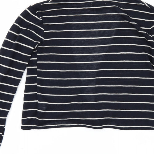 Primark Womens Black Striped  Cardigan Jumper Size XS