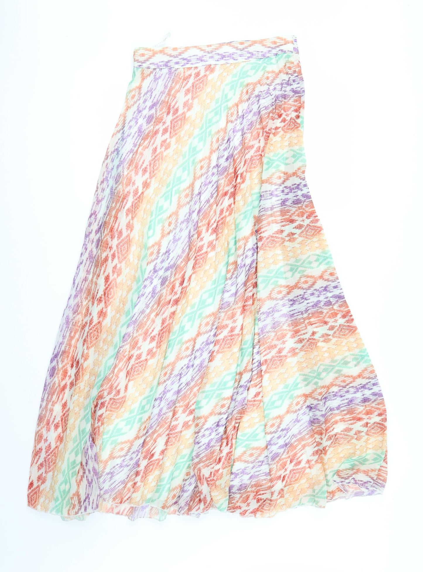 Primark Womens  Geometric  A-Line Skirt Size 8  - Pleated