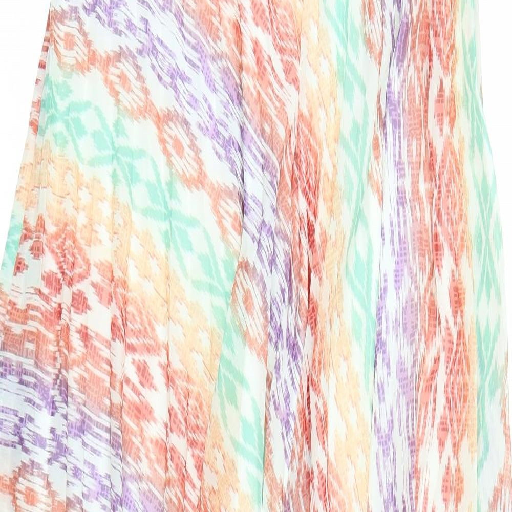 Primark Womens  Geometric  A-Line Skirt Size 8  - Pleated