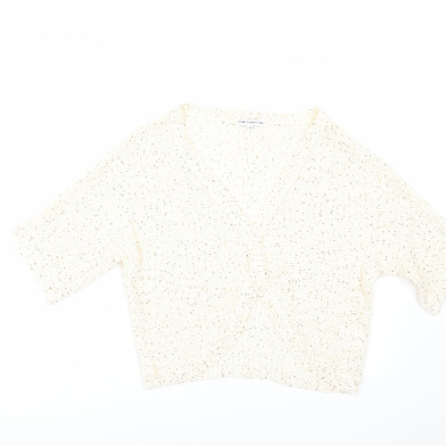 Store Twenty One Womens Ivory   Cardigan Jumper Size M