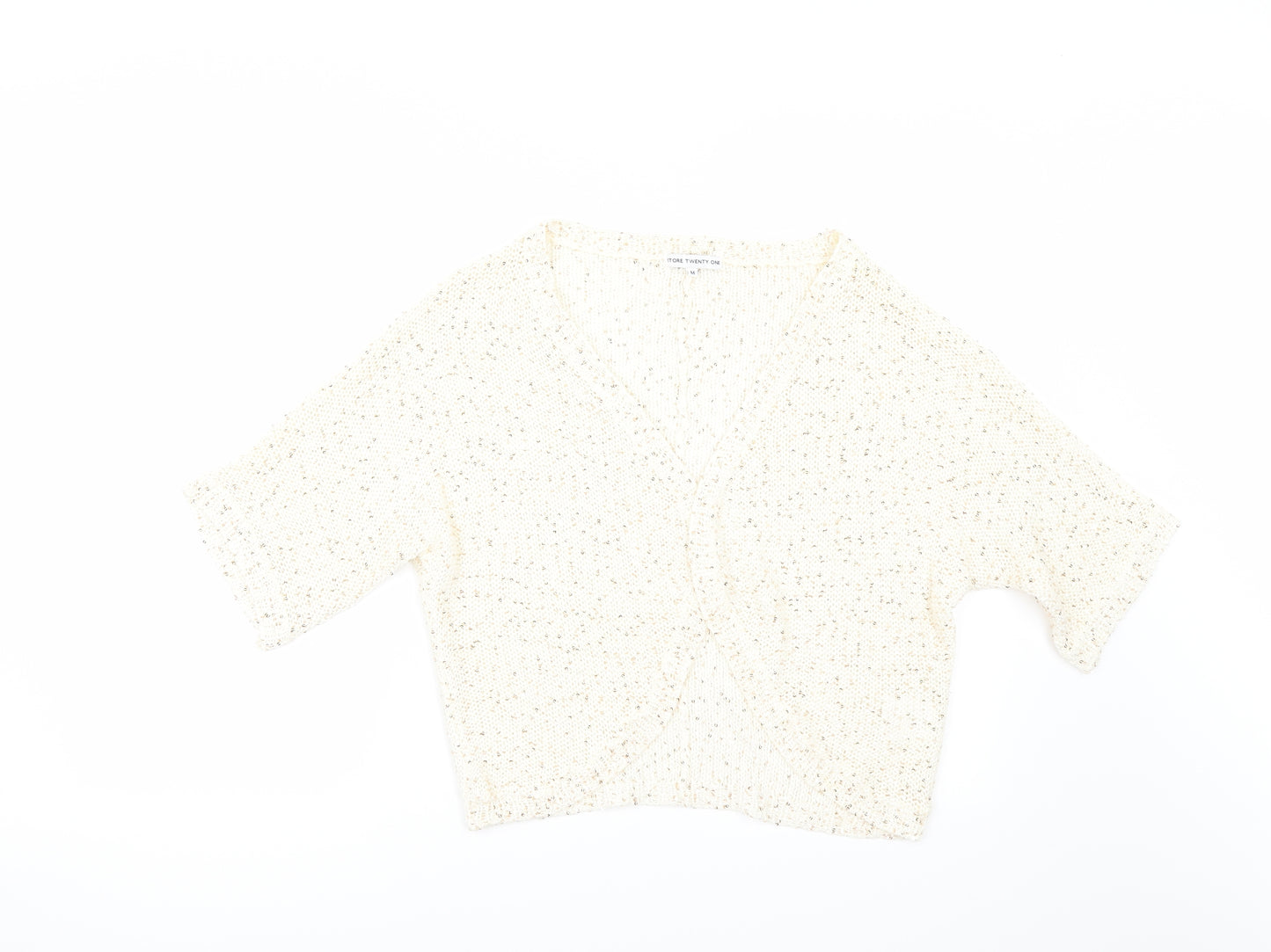Store Twenty One Womens Ivory   Cardigan Jumper Size M