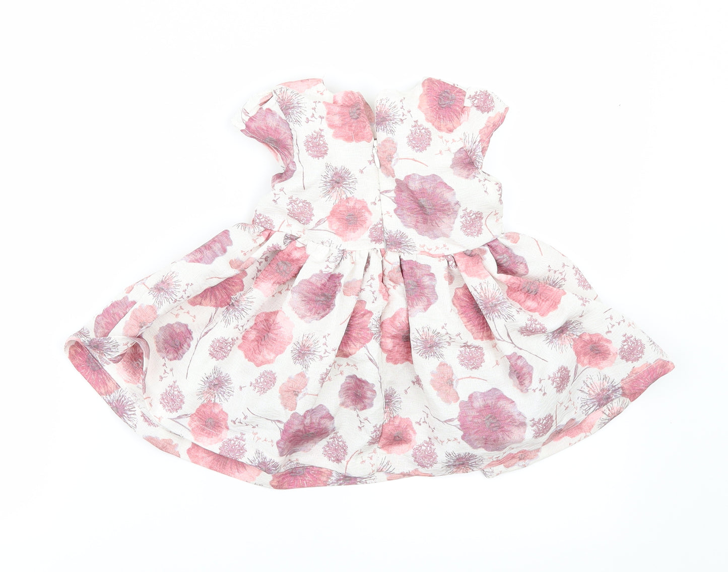 Matalan Boys White Floral  A-Line  Size 6-9 Months