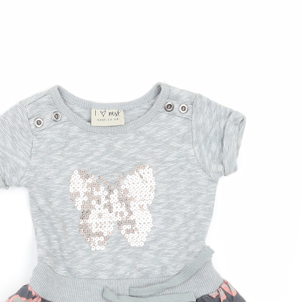 NEXT Girls Grey   A-Line  Size 3-6 Months