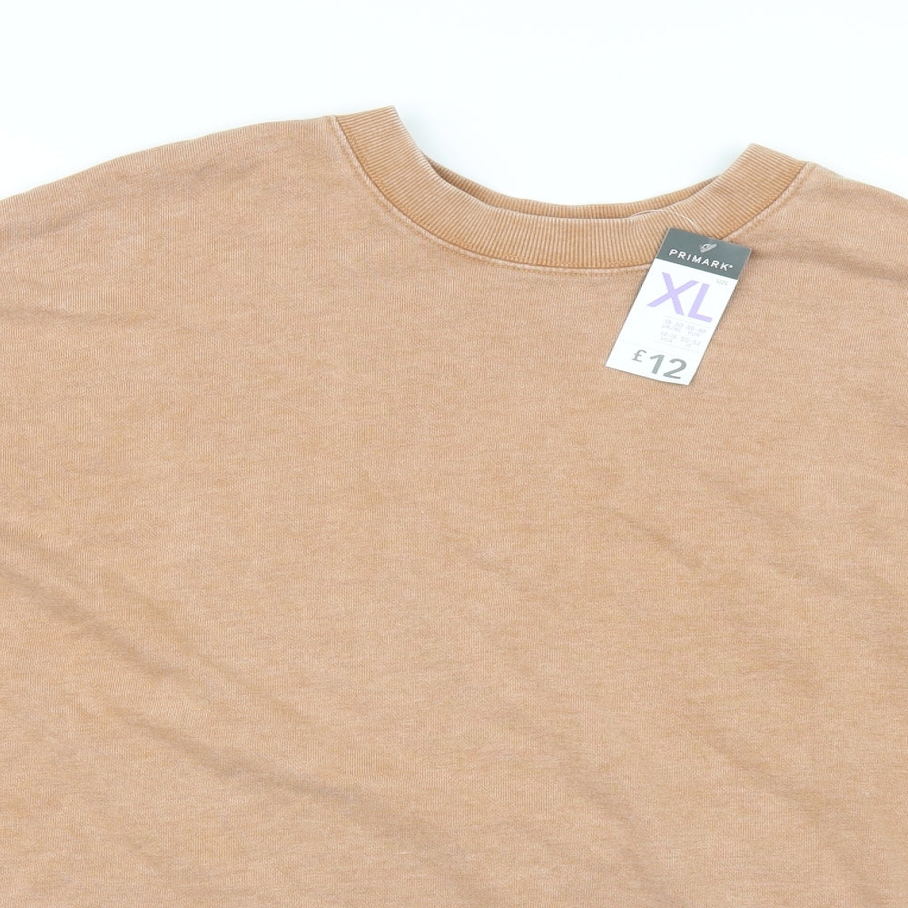 Primark Womens Beige   Pullover Hoodie Size XL
