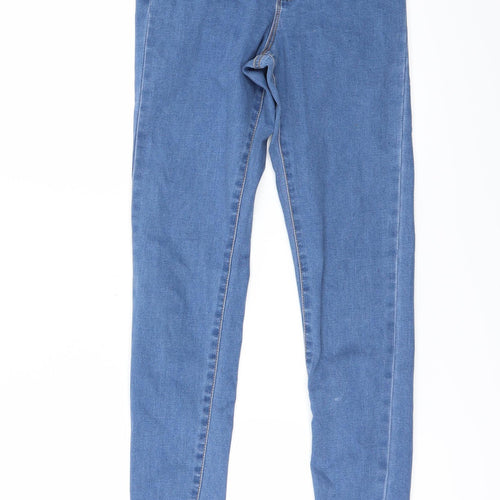 Denim & Co. Womens Blue   Skinny Jeans Size 8 L28 in