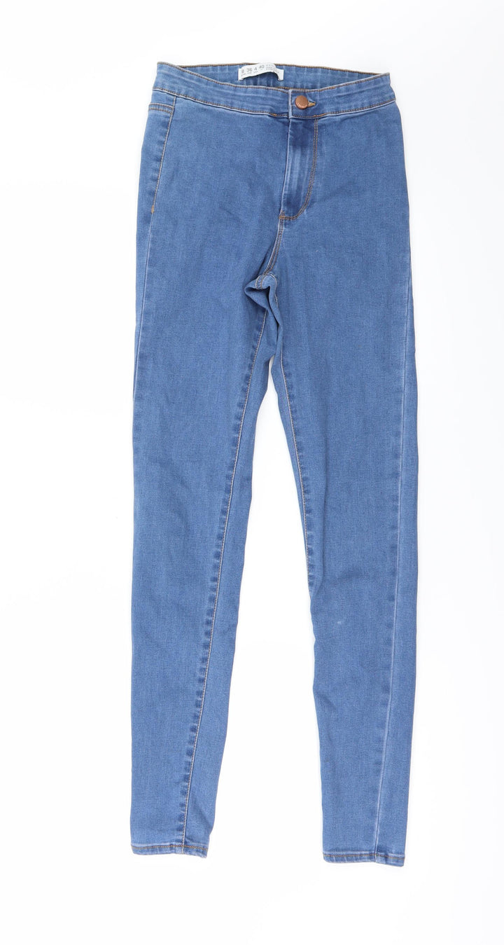 Denim & Co. Womens Blue Skinny Jeans Size 8 L28 in