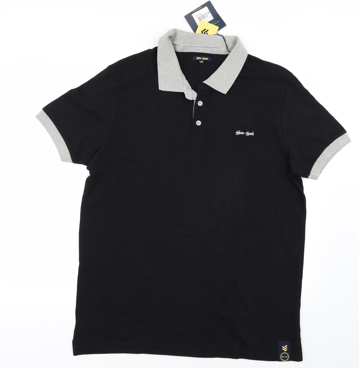 Gio Gio Mens Black    Polo Size 2XL