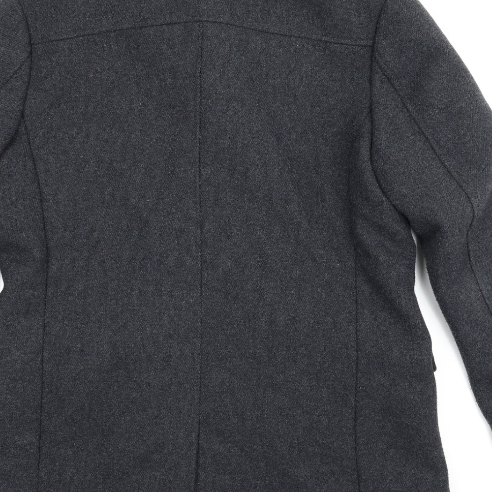 Cedar Wood State Mens Grey   Trench Coat Coat Size L