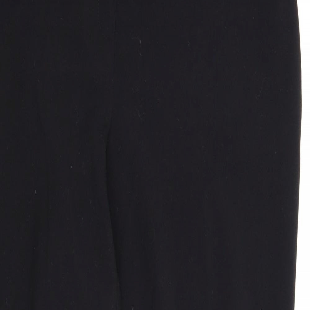 M&S Womens Black   Trousers  Size 16 L27 in