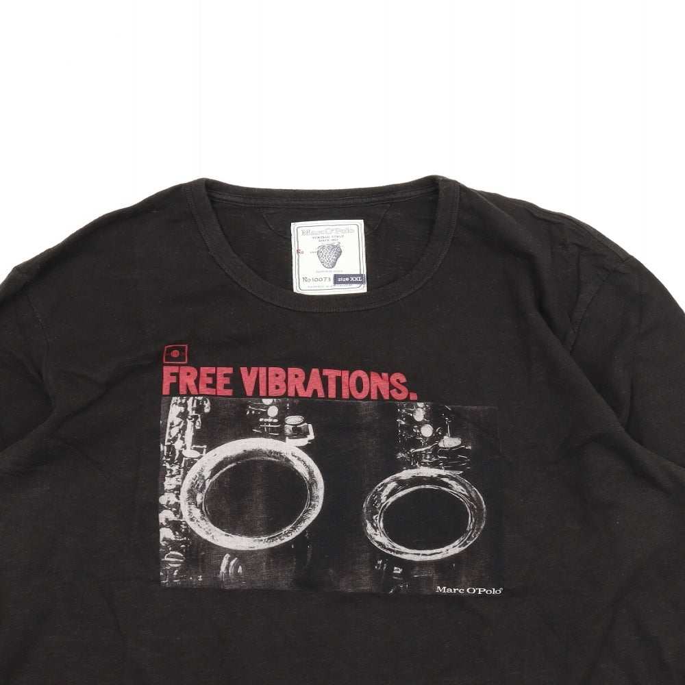 Marc O'Polo Mens Black    T-Shirt Size 2XL
