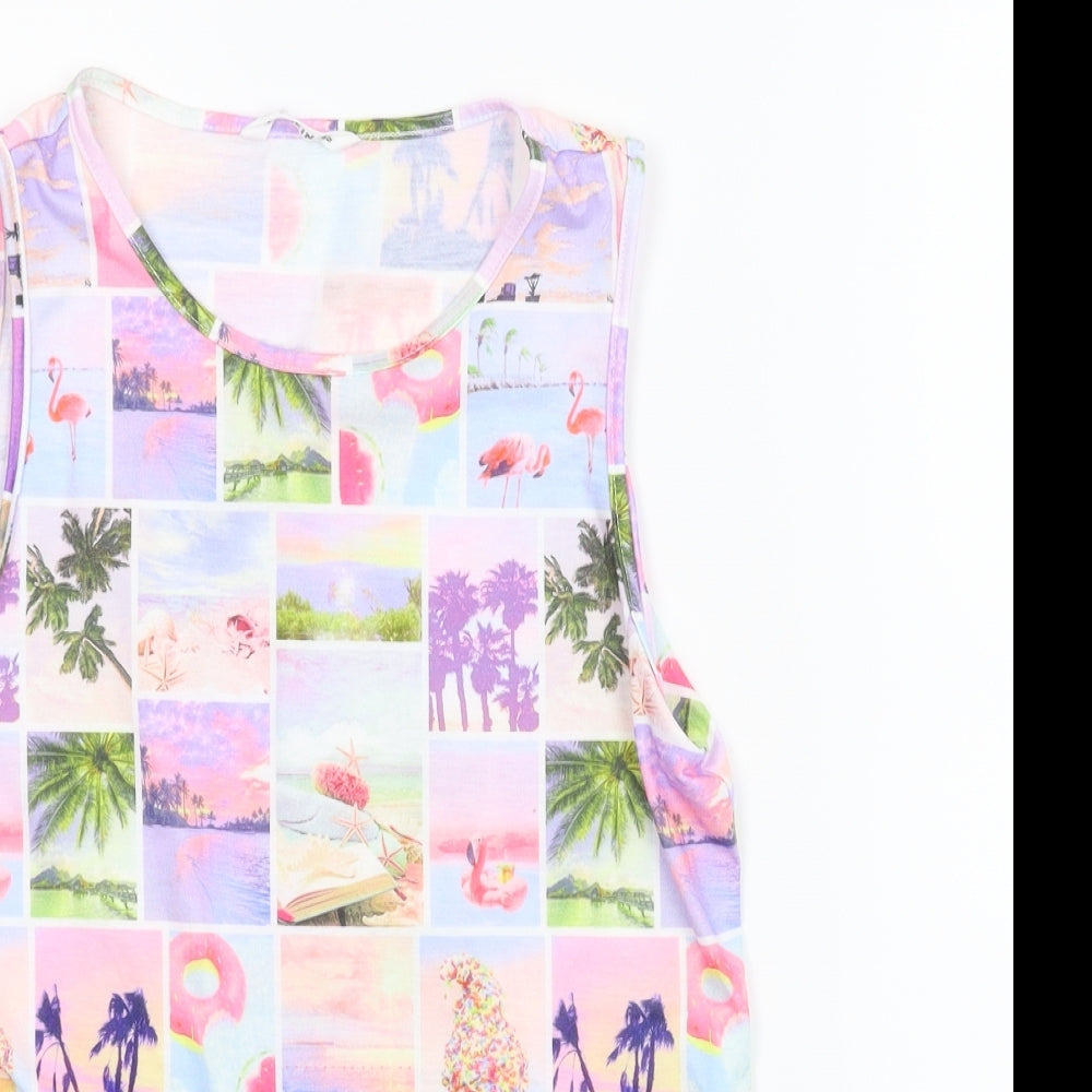SheIn Girls Multicoloured   Basic Tank Size 11-12 Years