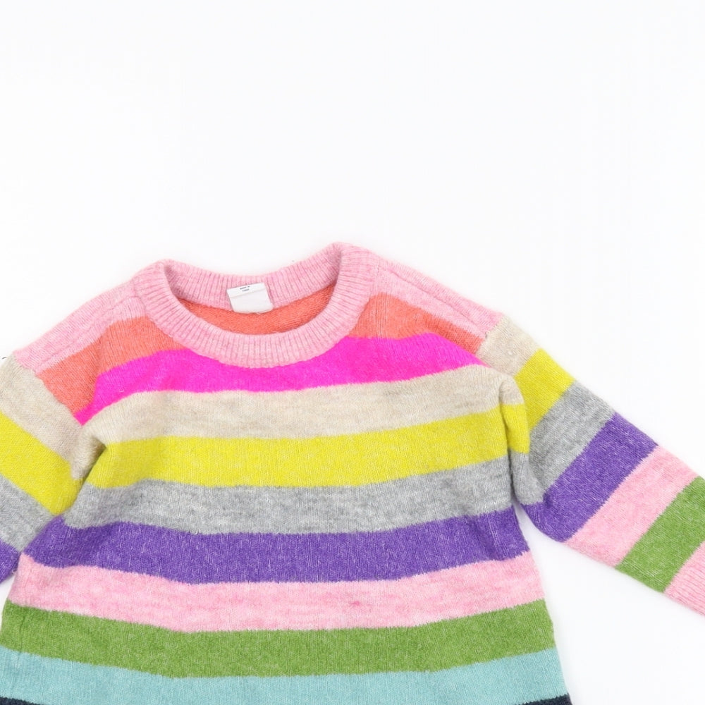 Gap Girls Multicoloured Striped  A-Line  Size 18-24 Months