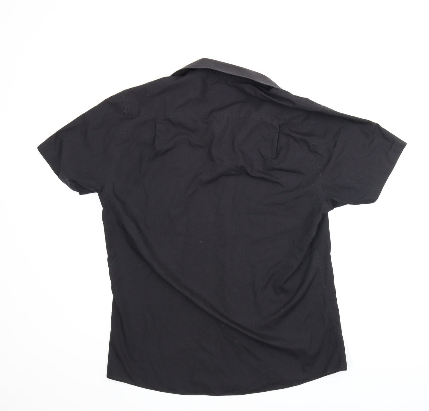 Cedar Wood State Mens Black    T-Shirt Size 16.5