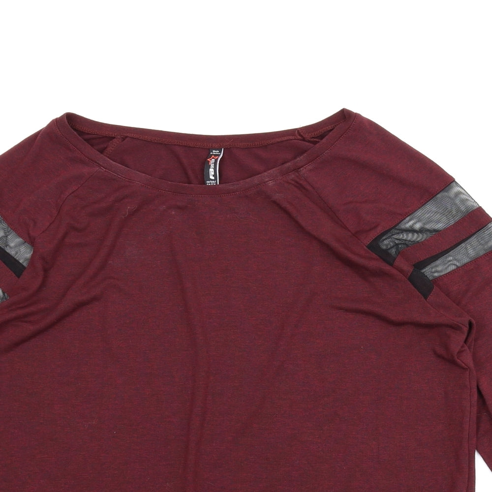 FB Sister Womens Purple   Basic T-Shirt Size L