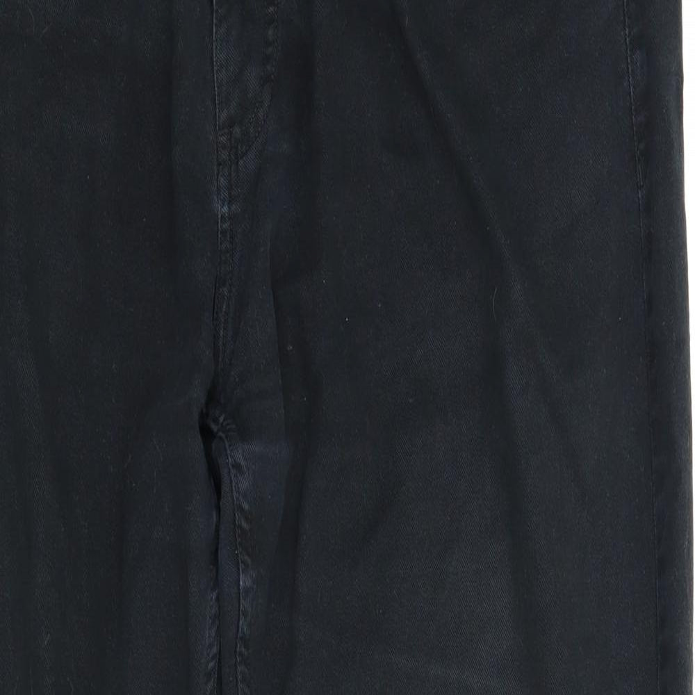 George Mens Black  Denim Straight Jeans Size 38 L31 in