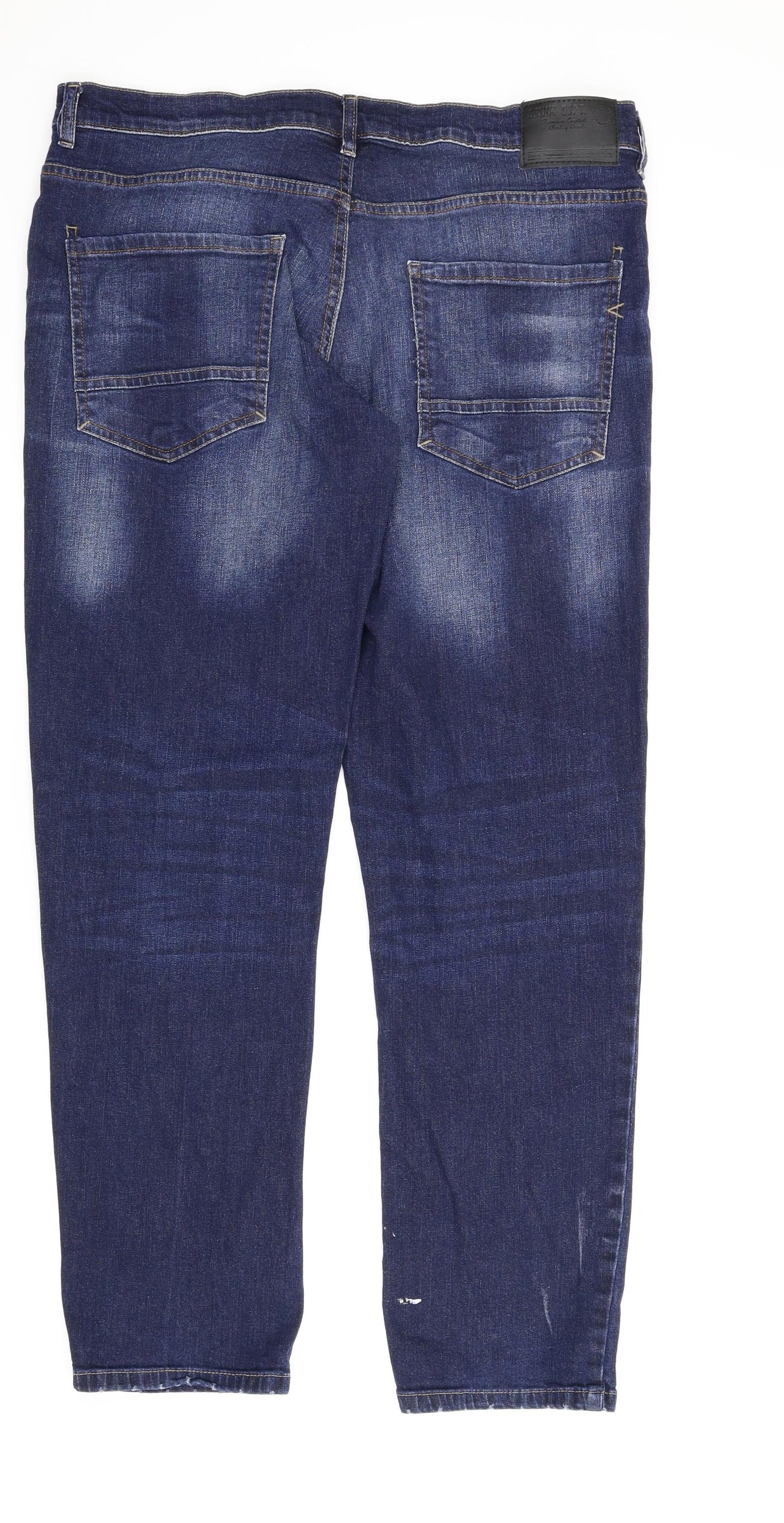 F&F Mens Blue  Denim Straight Jeans Size 38 L32 in