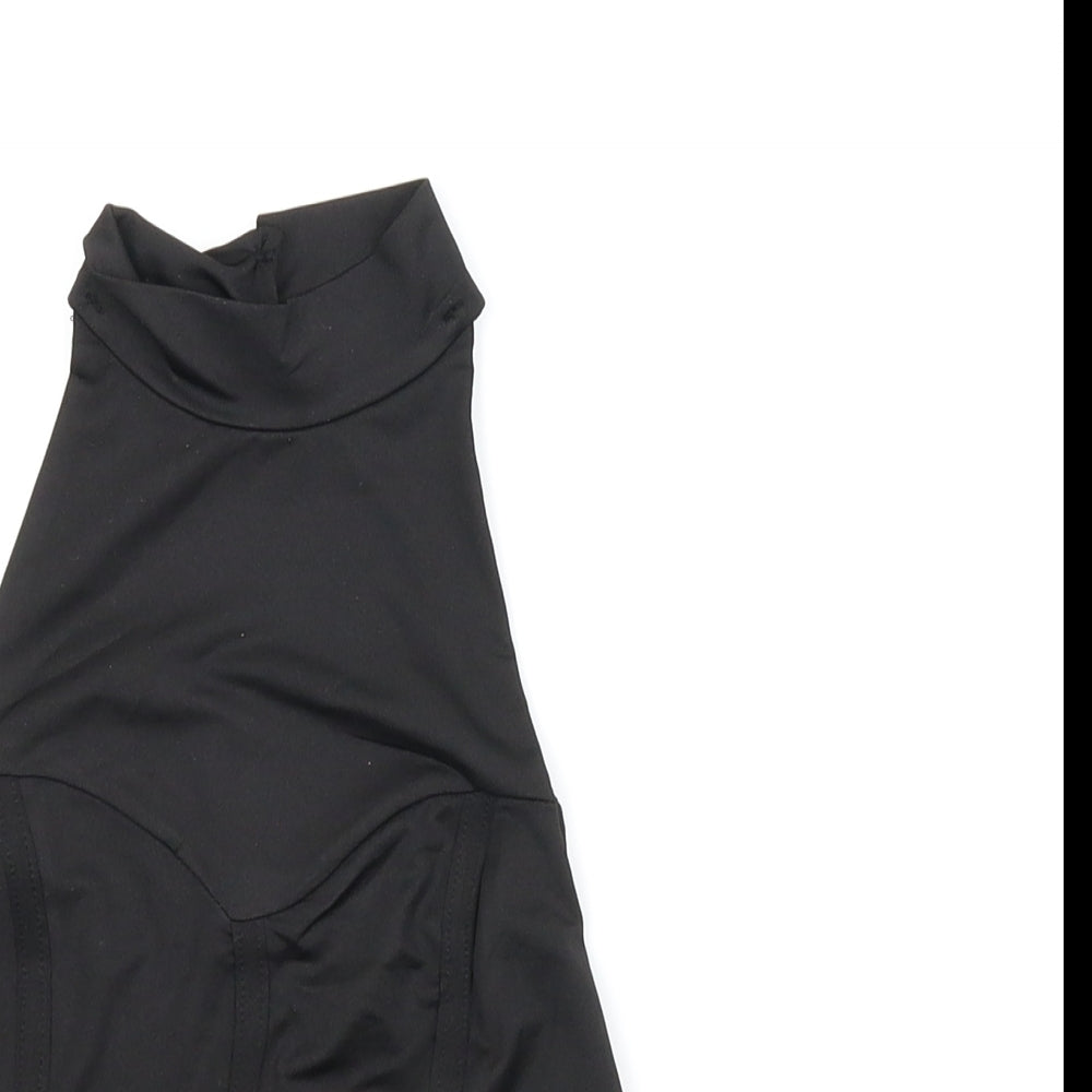 Femme Luxe Womens Black   Basic Tank Size 8  - Backless