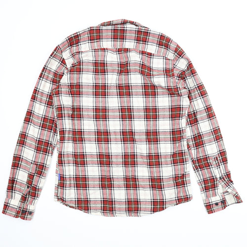 Jack and Jones Mens Red Plaid   T-Shirt Size M