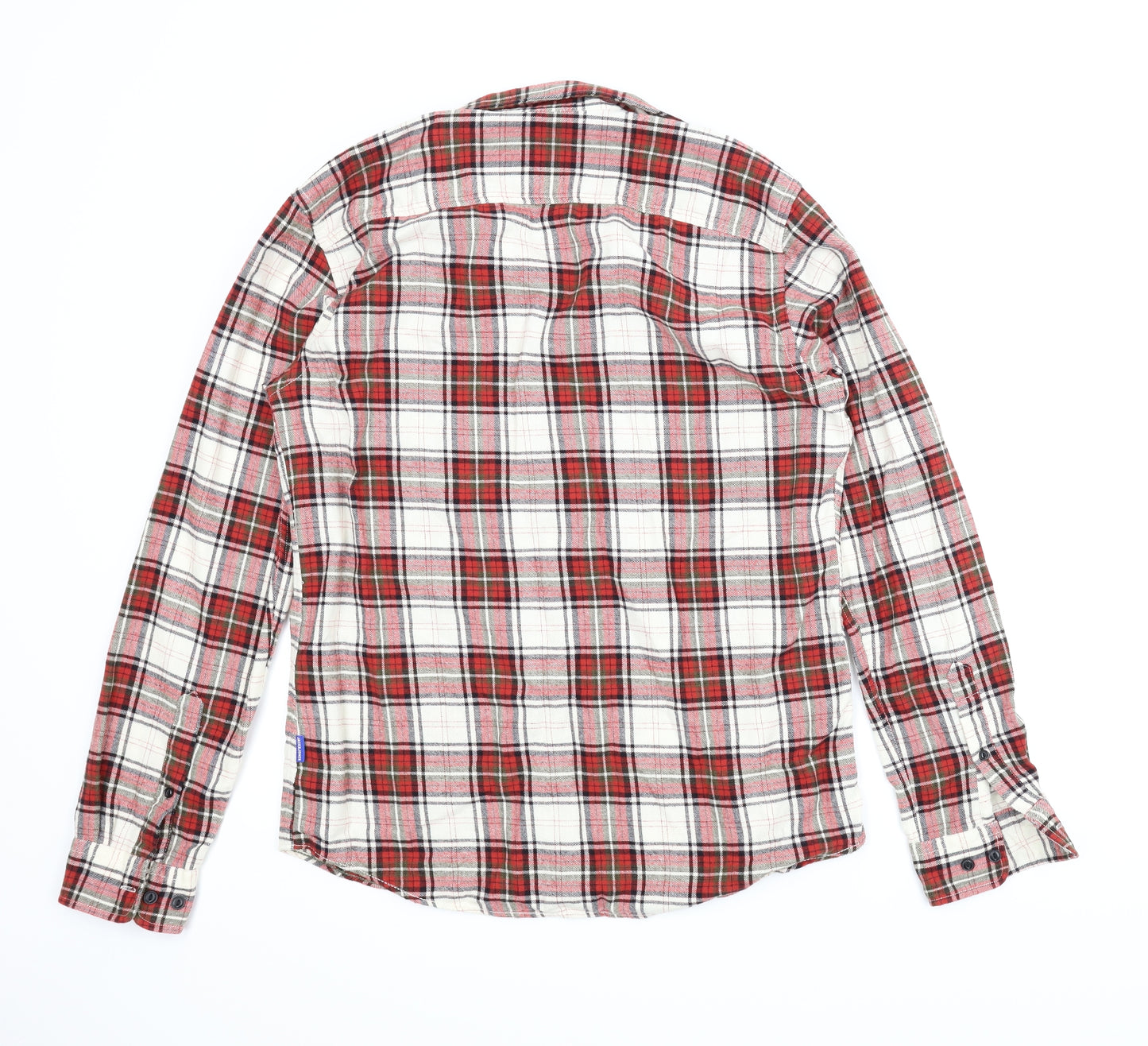 Jack and Jones Mens Red Plaid   T-Shirt Size M