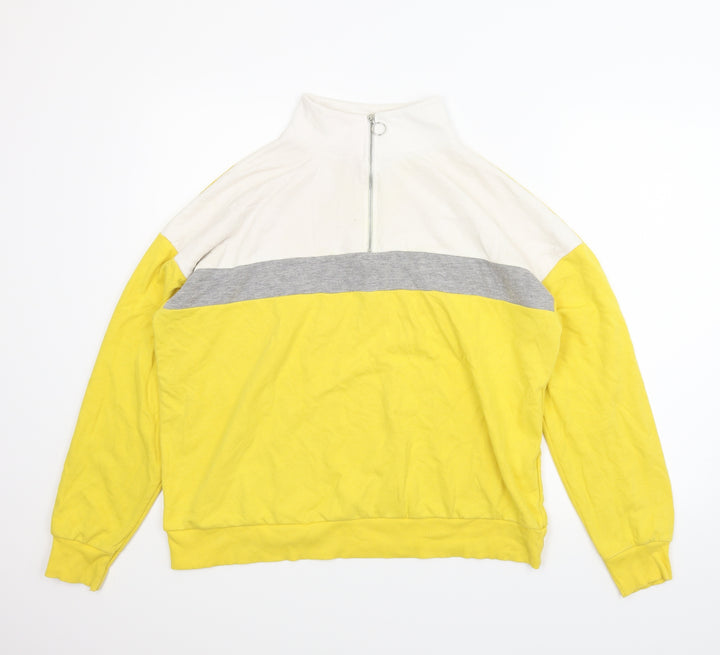New Look Womens Yellow   Pullover Jumper Size 16