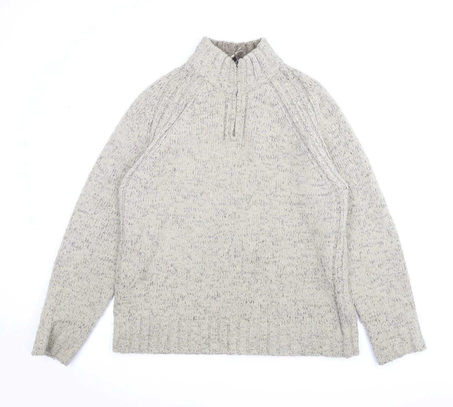 M&S Mens Beige   Pullover Jumper Size L