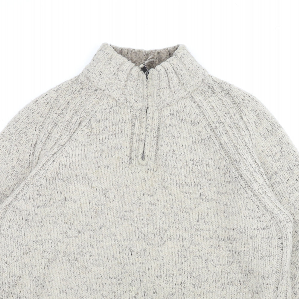 M&S Mens Beige   Pullover Jumper Size L