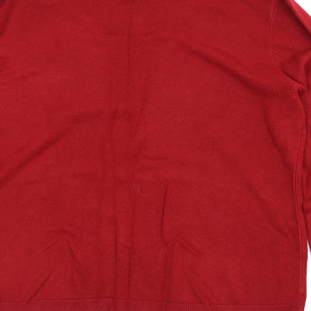 TU Womens Red   Pullover Jumper Size 20