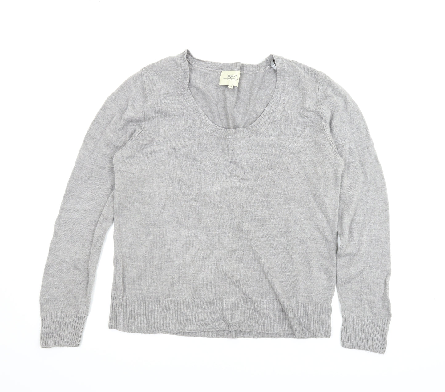 Papaya Womens Grey   Pullover Jumper Size 16