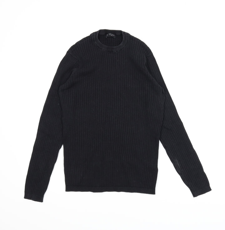 New Look Mens Black Pullover Jumper Size M