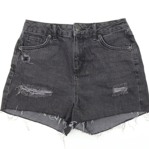 BDG Womens Black  Denim Hot Pants Shorts Size 27 in