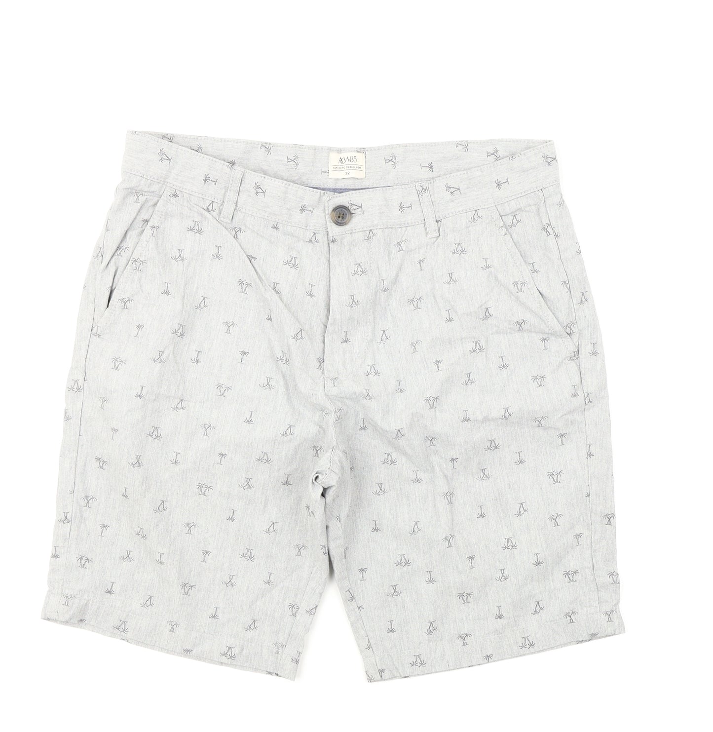 ACW85 Mens Grey   Chino Shorts Size 32 in