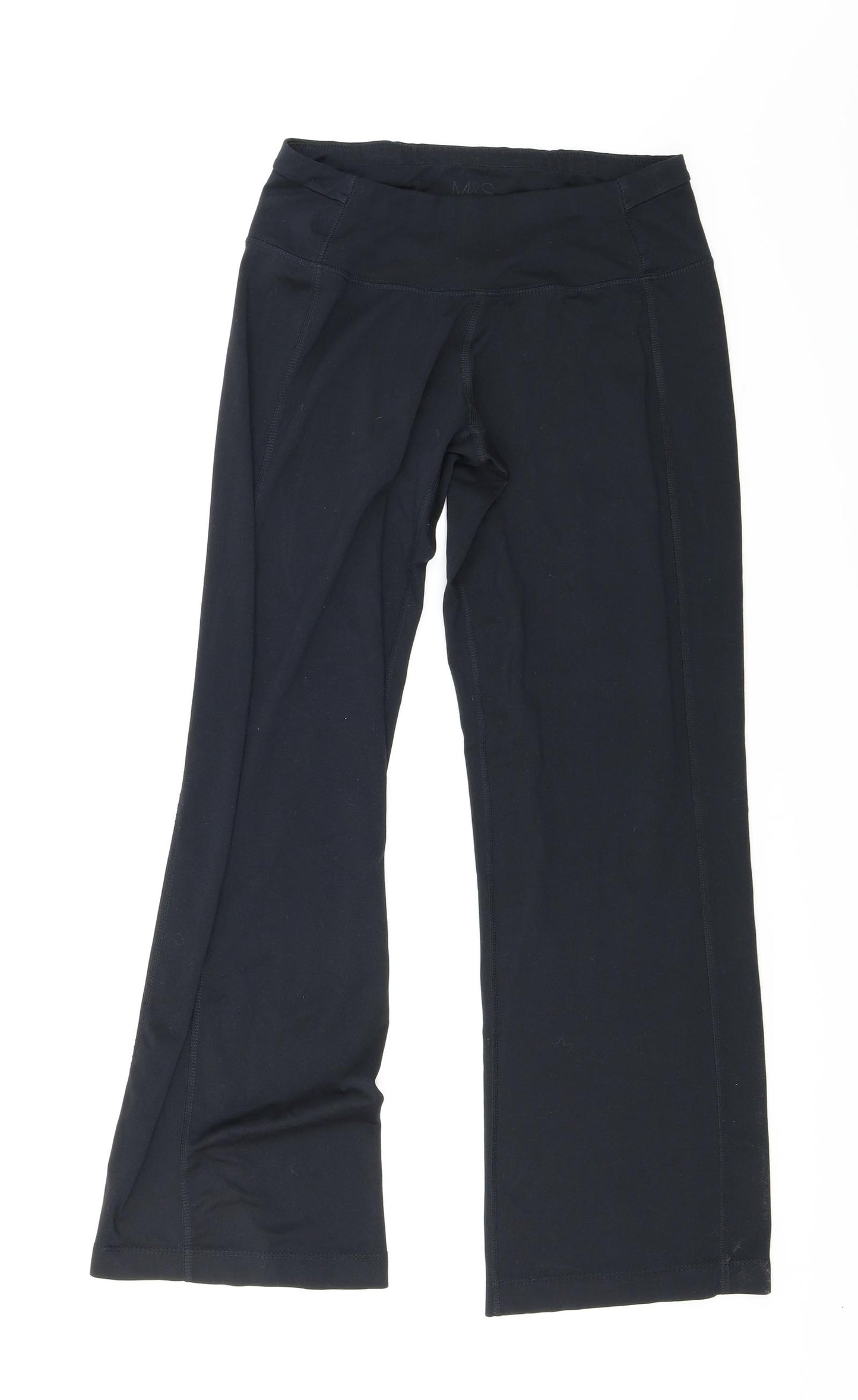 M&S Womens Black   Jogger Trousers Size 10 L27 in