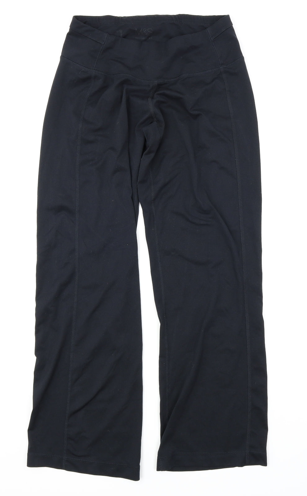 M&S Womens Black   Jogger Trousers Size 10 L27 in