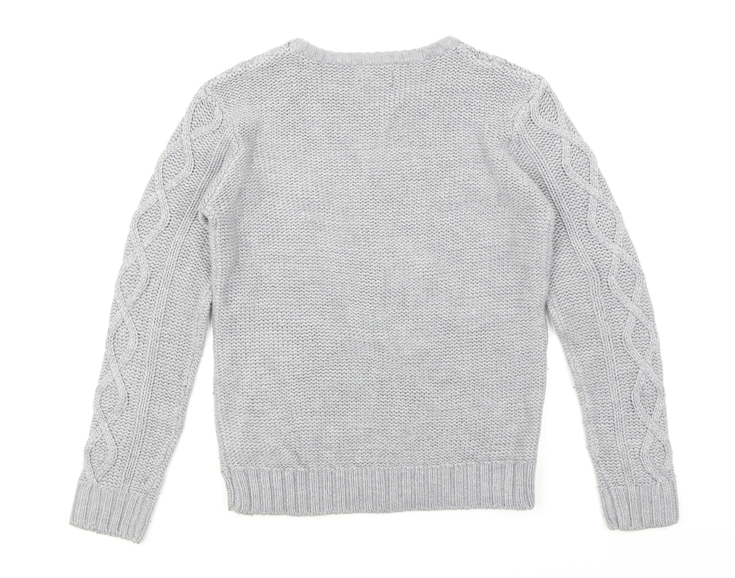 life and legend Girls Grey   Pullover Jumper Size 10-11 Years