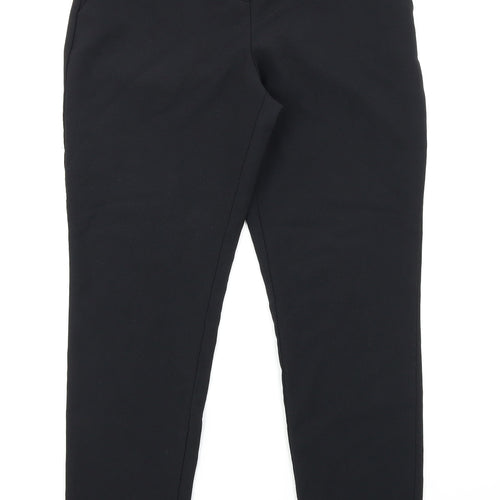 Peacocks Womens Black   Trousers  Size 8 L26 in