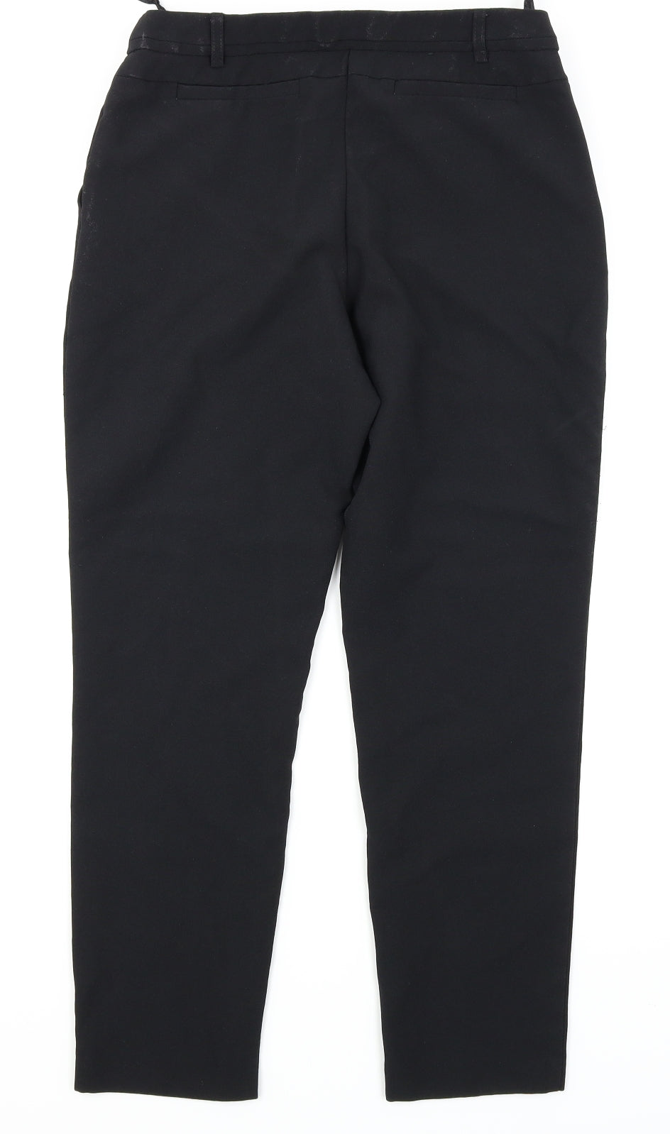 Peacocks Womens Black   Trousers  Size 8 L26 in