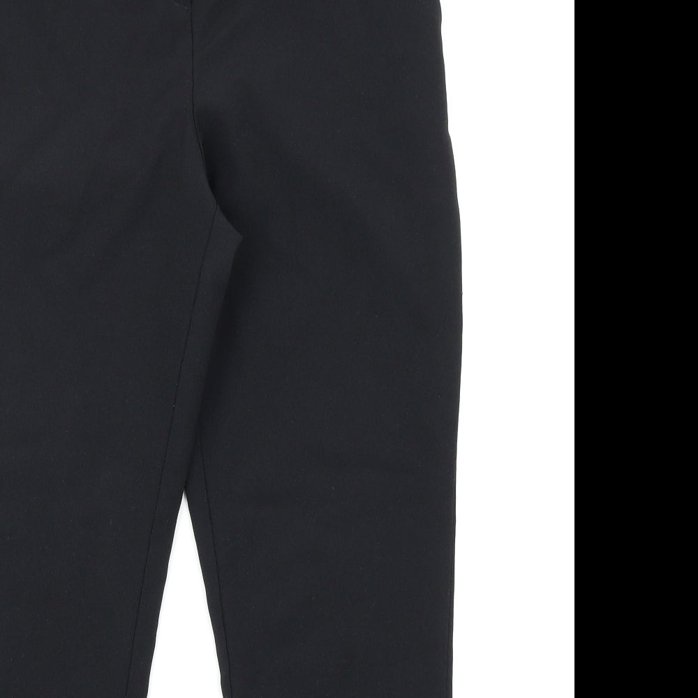 Peacocks Womens Black   Trousers  Size 8 L26 in