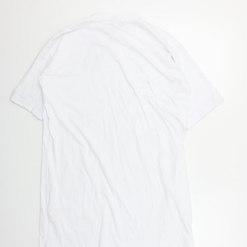 Pretty Little Thing Womens White   T-Shirt Dress  Size 8