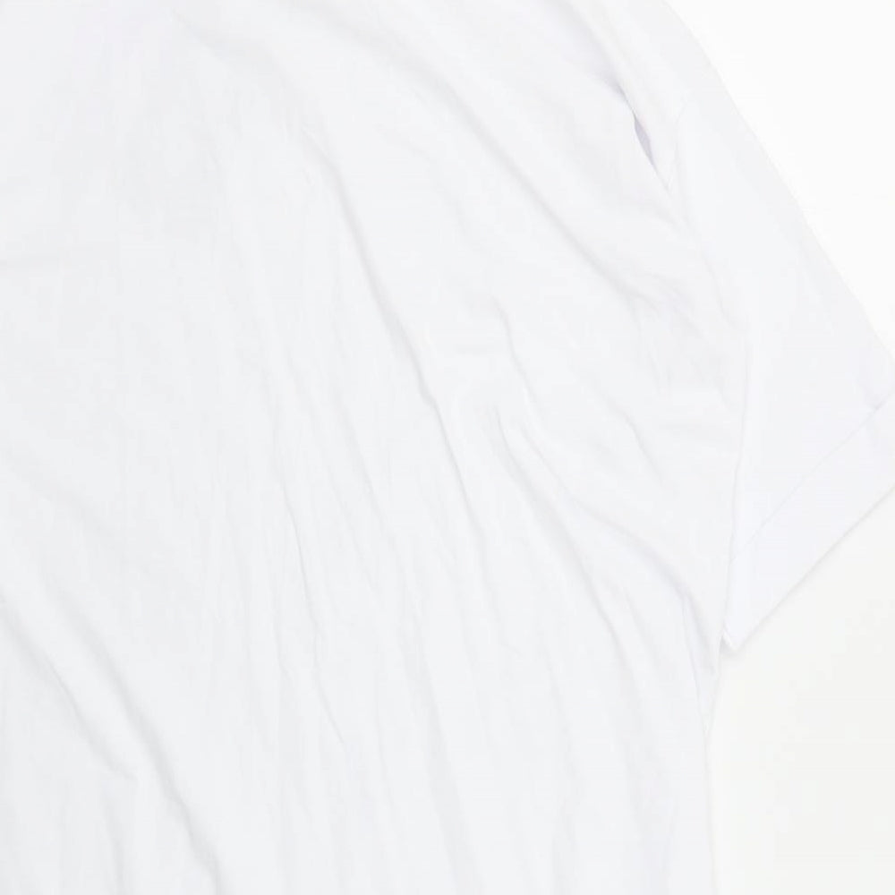 Pretty Little Thing Womens White   T-Shirt Dress  Size 8