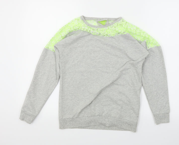 YD Girls Grey Pullover Sweatshirt Size 12-13 Years