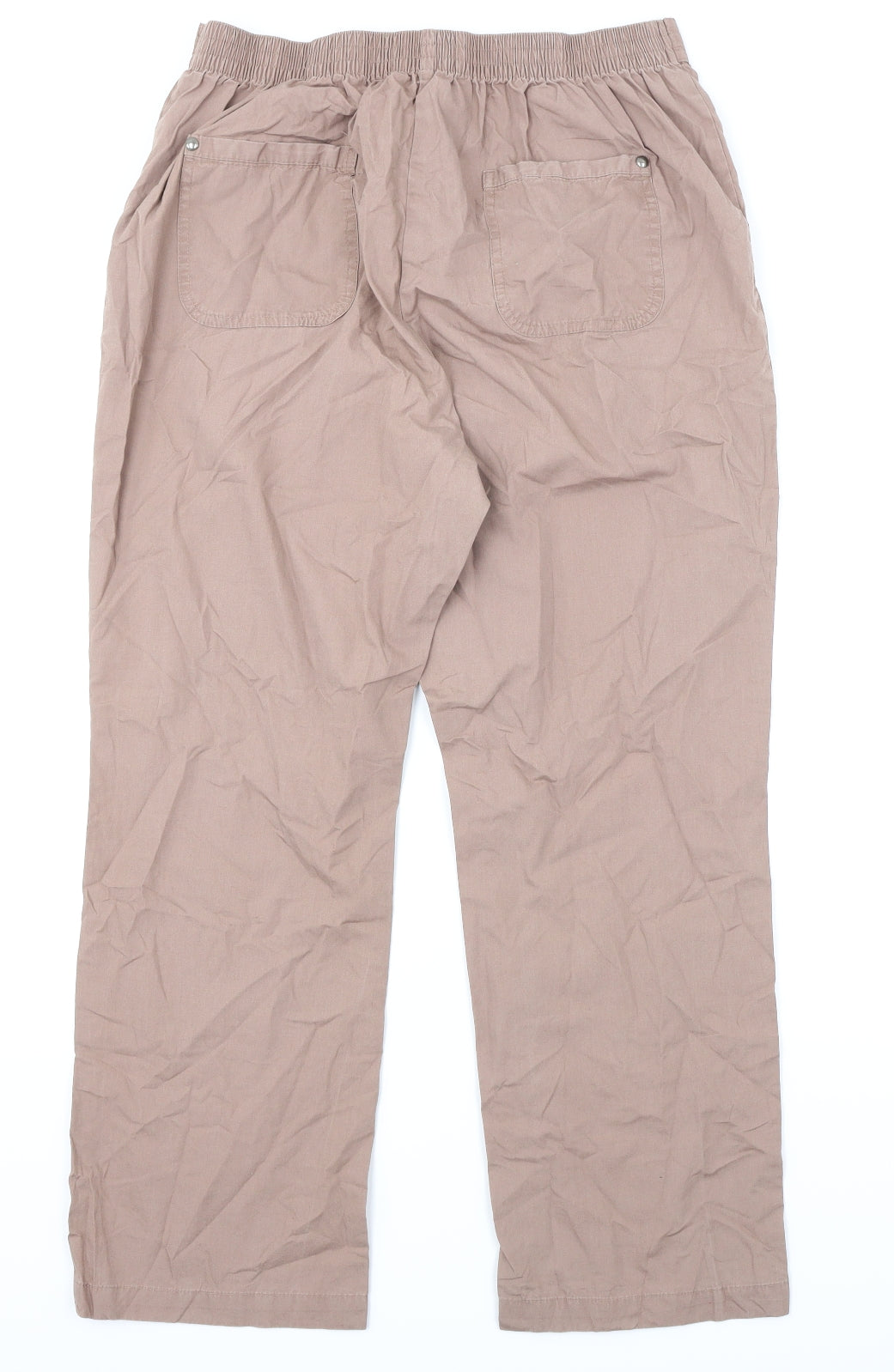 Classic Womens Brown   Capri Trousers Size 14 L27 in