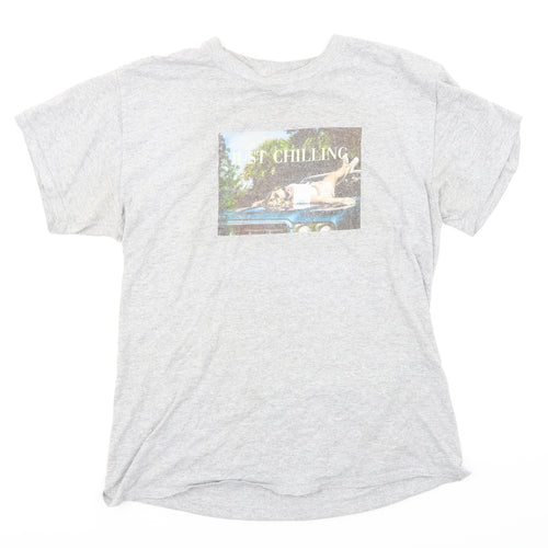 In the Style Womens Grey   Basic T-Shirt Size 10