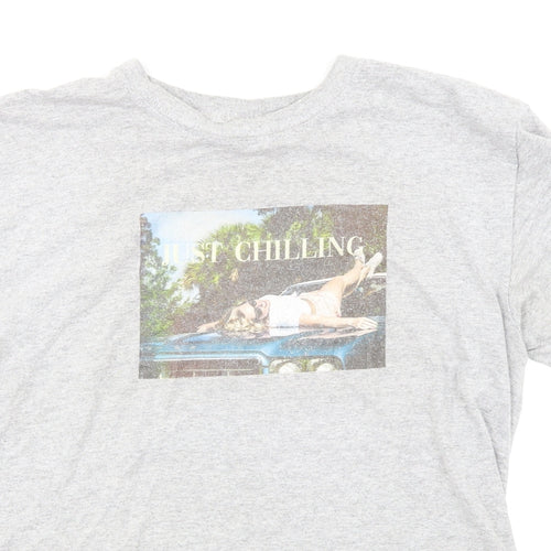In the Style Womens Grey   Basic T-Shirt Size 10