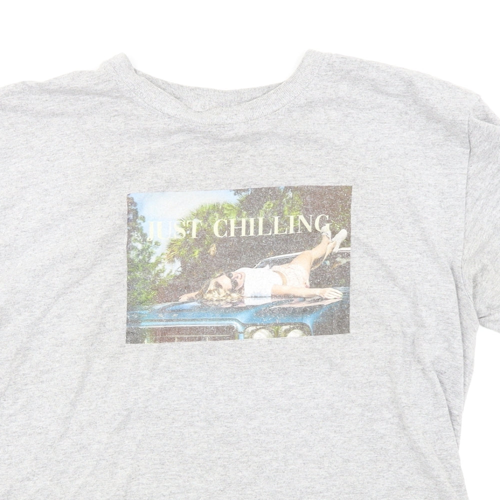 In the Style Womens Grey   Basic T-Shirt Size 10