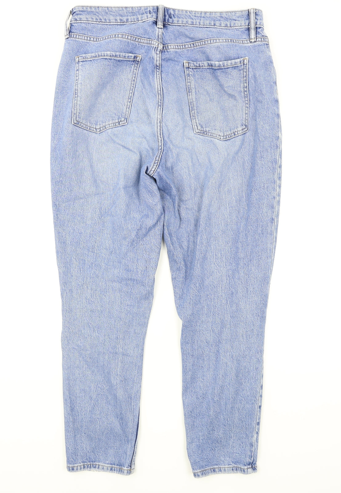 F&F Womens Blue  Denim Straight Jeans Size 14 L26 in