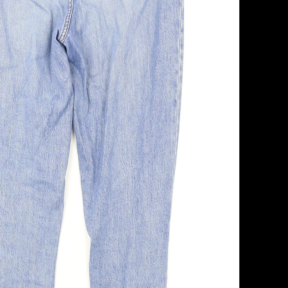 F&F Womens Blue  Denim Straight Jeans Size 14 L26 in