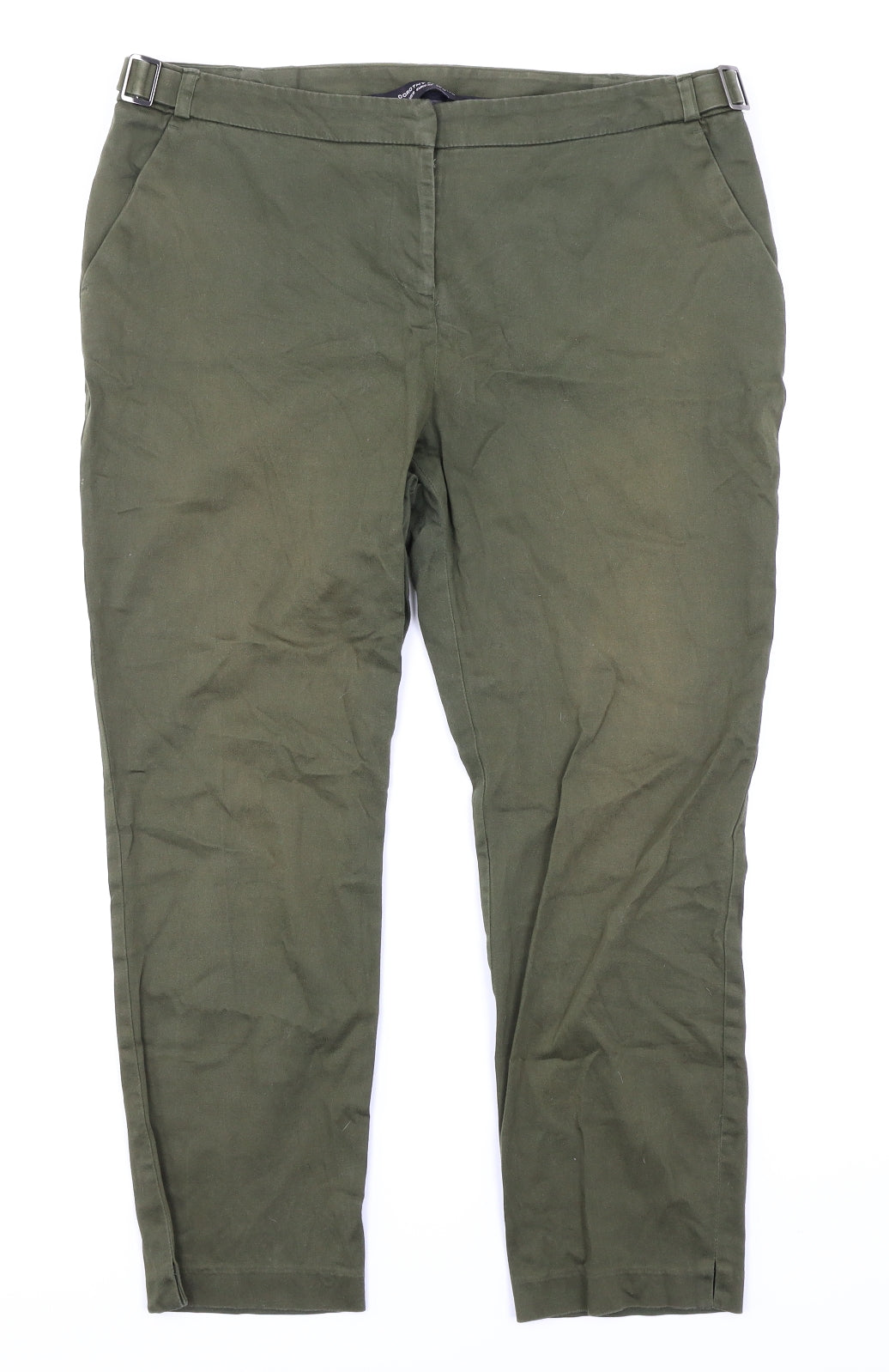 Dorothy Perkins Womens Green   Capri Trousers Size 14 L23 in