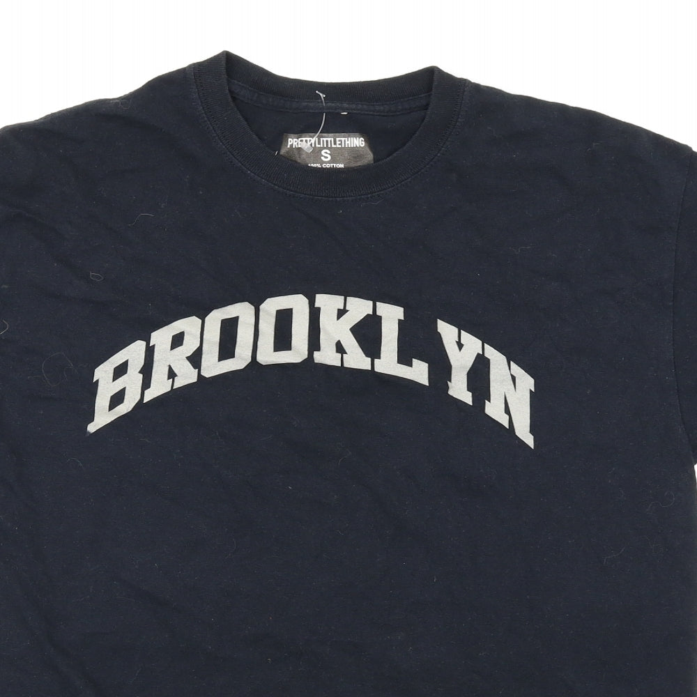 Pretty Little Thing Womens Black   Basic T-Shirt Size S